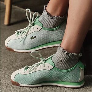 Lacoste for FP Mvmt club low sneakers in green.